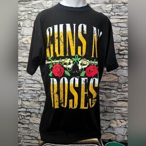 Black and Red Short Sleeve Tee with Iconic Design